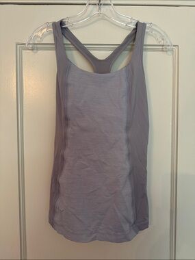 lululemon athletica Lavender Racerback Tank built in bra